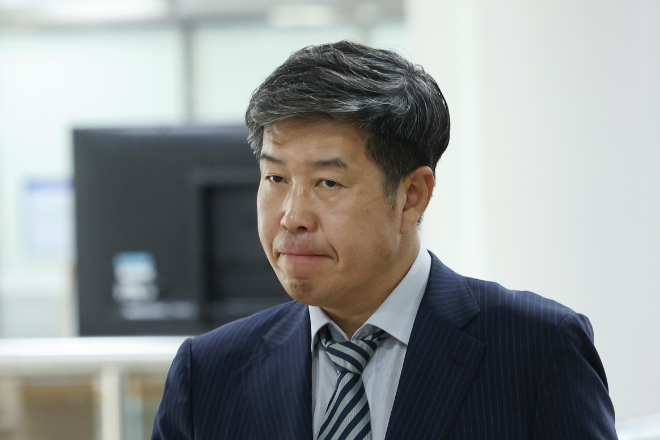 2심 결심공판 출석하는 백원우 전 청와대 민정비서관.(사진=연합뉴스)