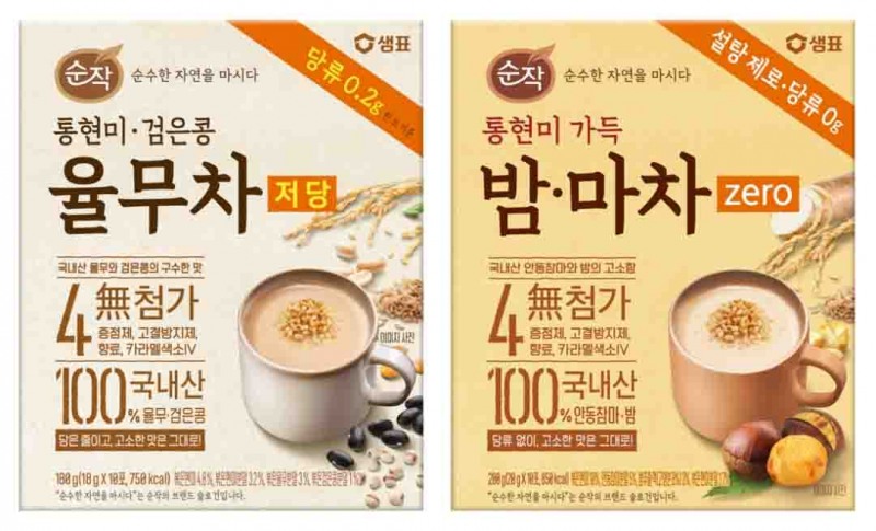 샘표 순작, 율무차 저당과 밤·마차 제로 선보여