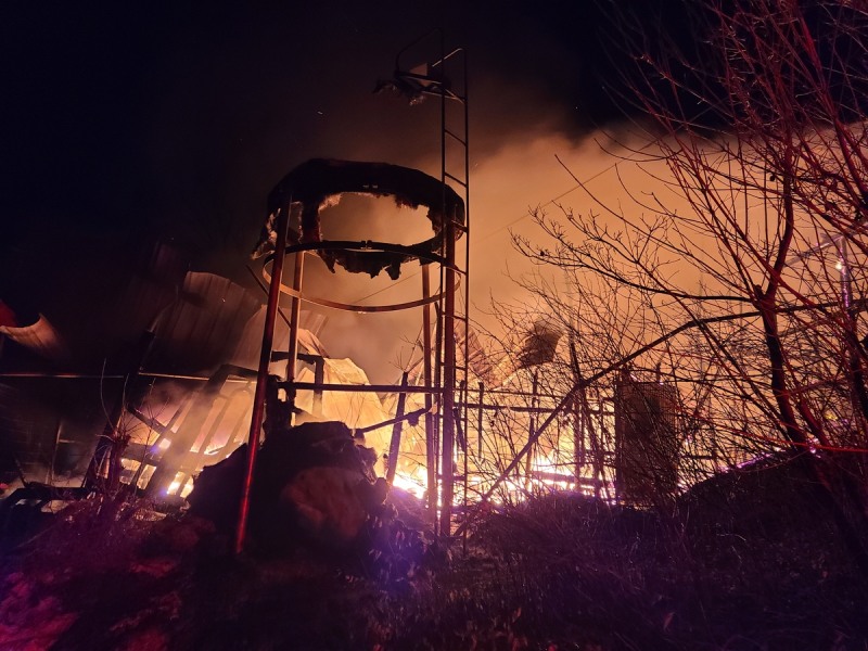 홍천 두촌면 양계장 화재(사진=연합뉴스)