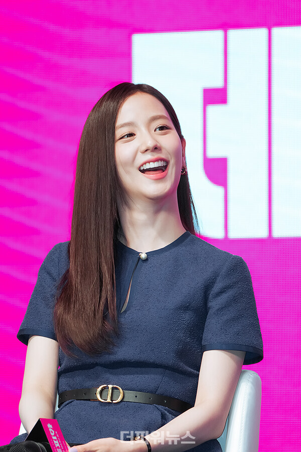 지수,쿠팡플레이'뉴토피아'제작발표회