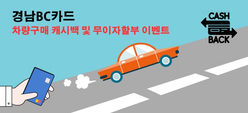 BNK경남은행 ‘경남BC카드 차량구매 캐시백 및 무이자할부 이벤트’ 실시
