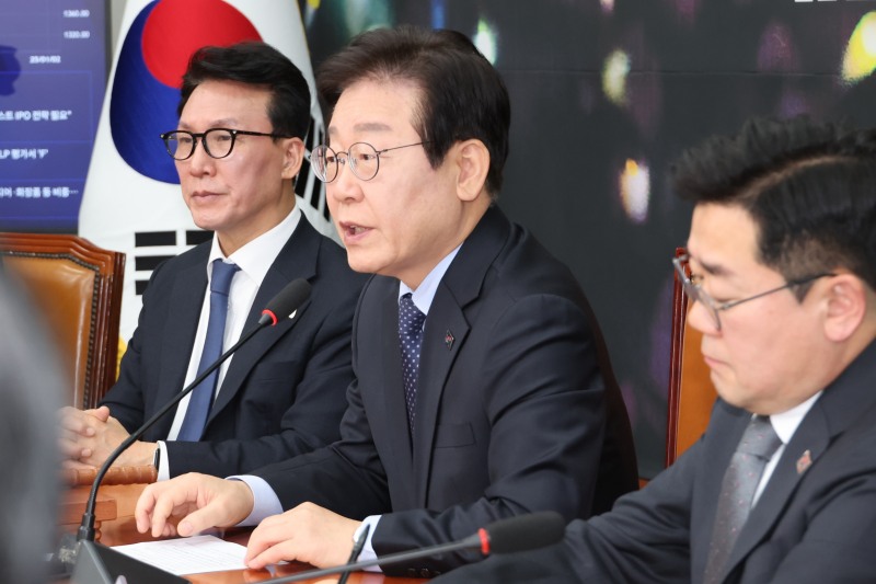 더불어민주당 이재명 대표가 10일 오전 서울 여의도 국회에서 열린 최고위원회의에서 발언하고 있다. 사진=연합뉴스