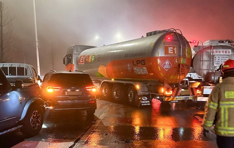 고양시 연쇄 추돌 사고현장(사진=연합뉴스)