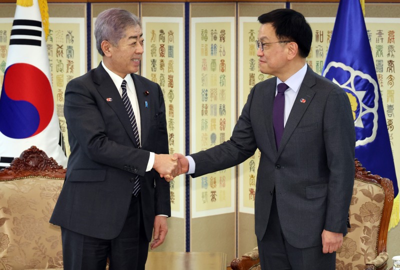 최상목 권한대행, 일본 외무상 접견(사진=연합뉴스)