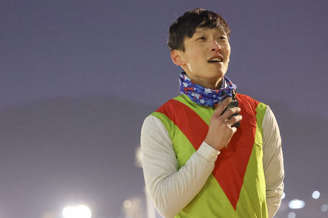 지난 12일 첫 1등급 경주에서 조재로 기수가 200승을 달성했다. 사진=마사회