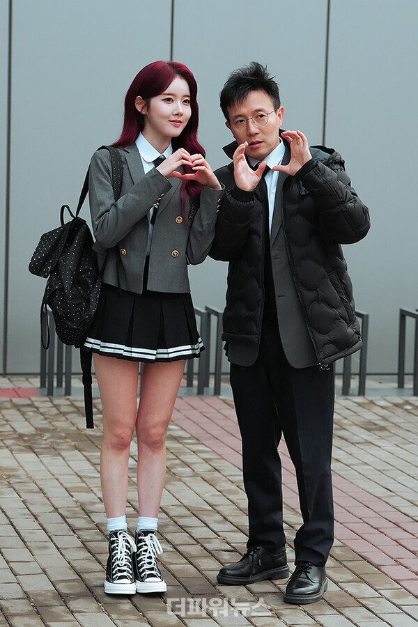 스테이씨시은-박남정,'아는형님'녹화출근길