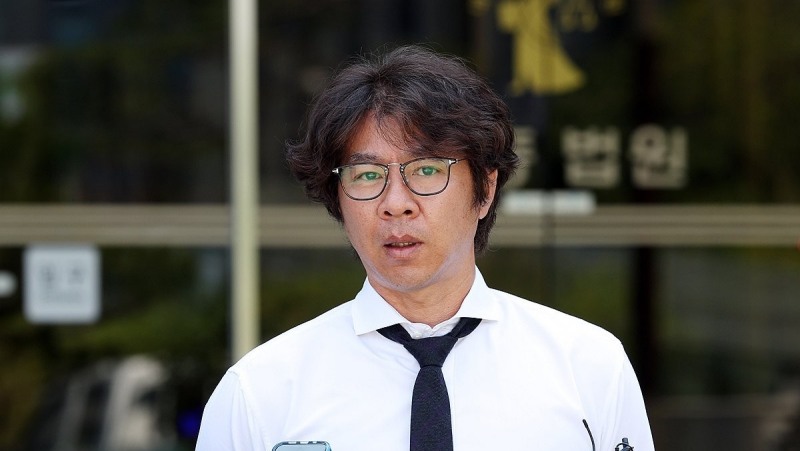 기자들앞에서 해명하는 임창용(사진=연합뉴스)