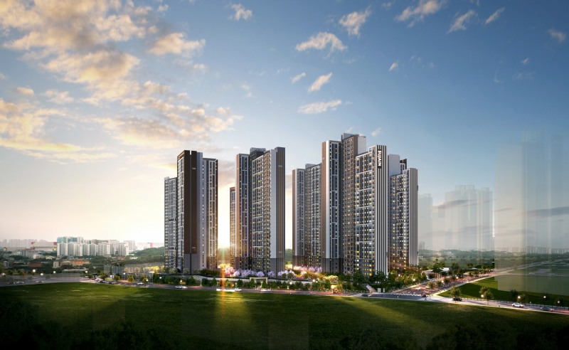 평택 브레인시티 수자인 투시도.