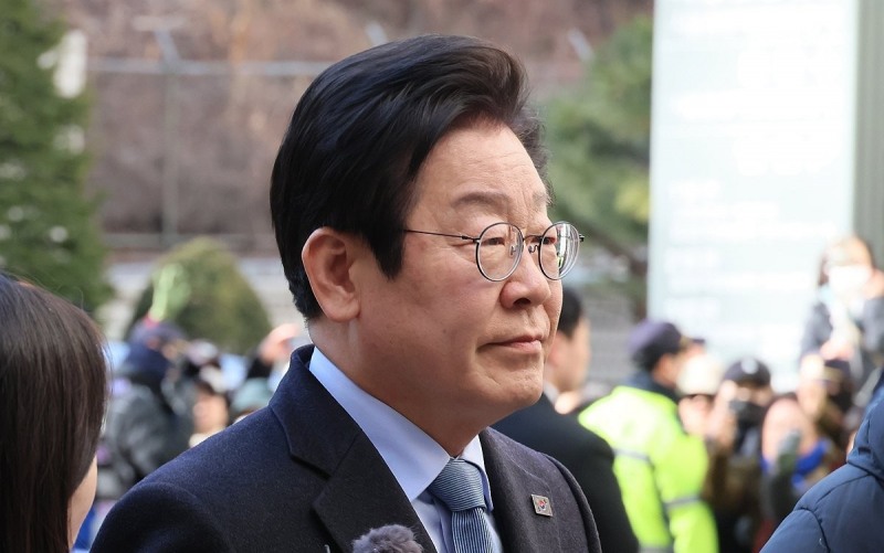 '공직선거법 위반' 항소심 첫 재판에 출석한 이재명 대표(사진=연합뉴스)