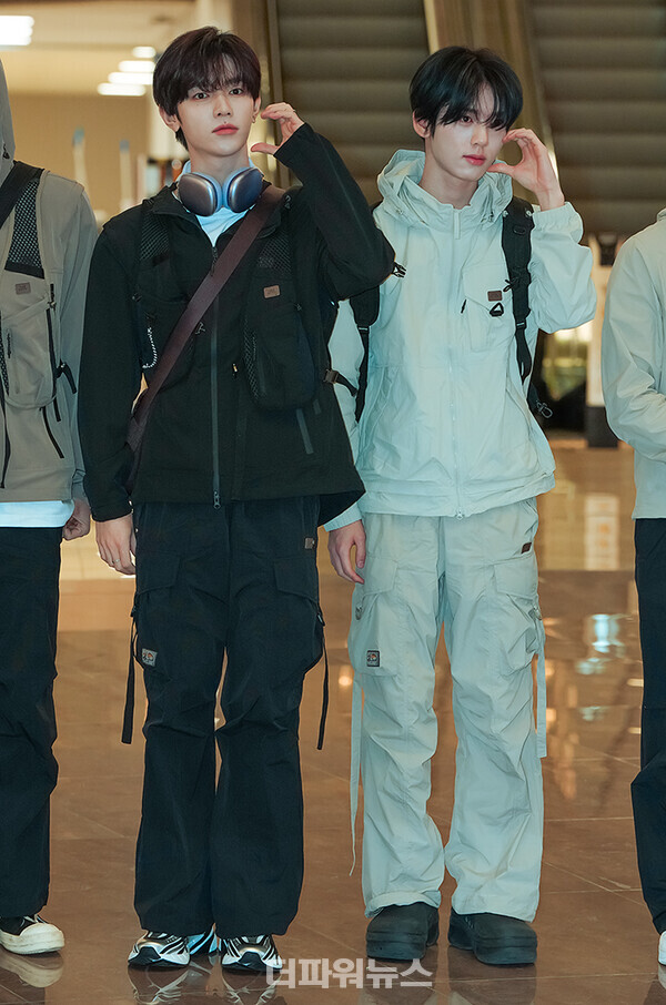 제로베이스원장하오=한유진,김포국제공항출국