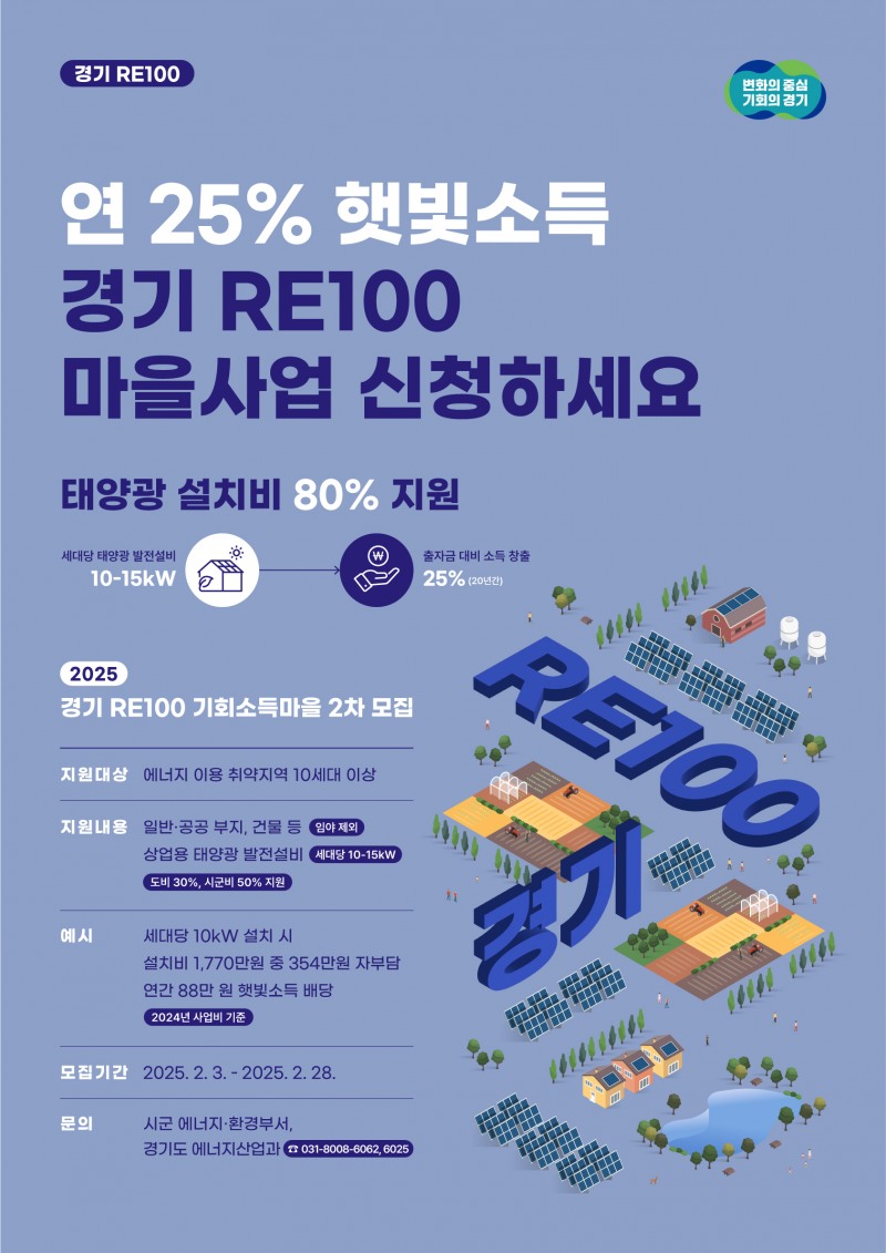 기회소득 마을 홍보물