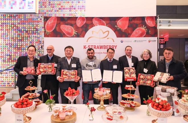 aT, 美 뉴욕서 ‘2025 미국 K-딸기 런칭쇼’ 개최