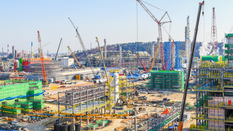 에쓰오일 샤힌프로젝트 공사 현장.(사진=에쓰오일)