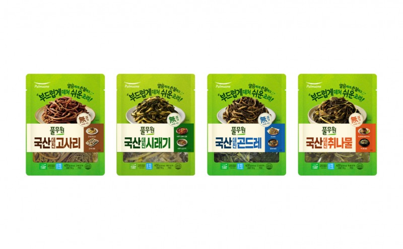 풀무원, ‘국산 데친 나물’ 4종 선보여