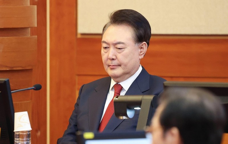 탄핵심판 변론에 출석한 윤석열 대통령(사진=연합뉴스)