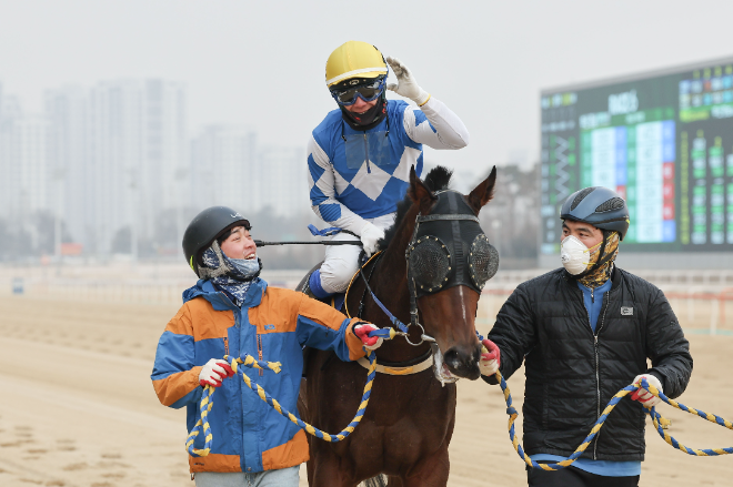 ‘크라운함성’, 새해 첫 대상경주 제23회 세계일보배 깜짝 우승