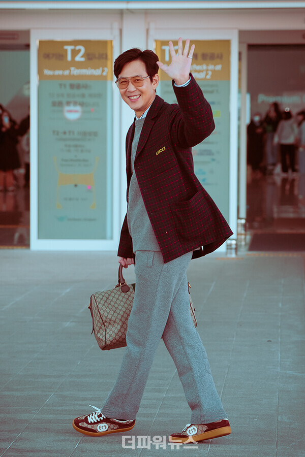 이정재,인천국제공항출국