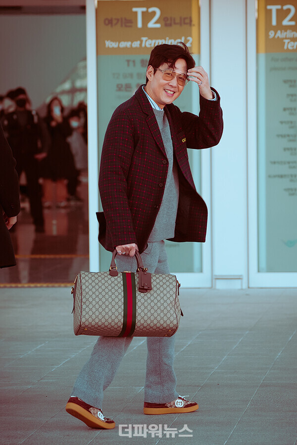 이정재,인천국제공항출국