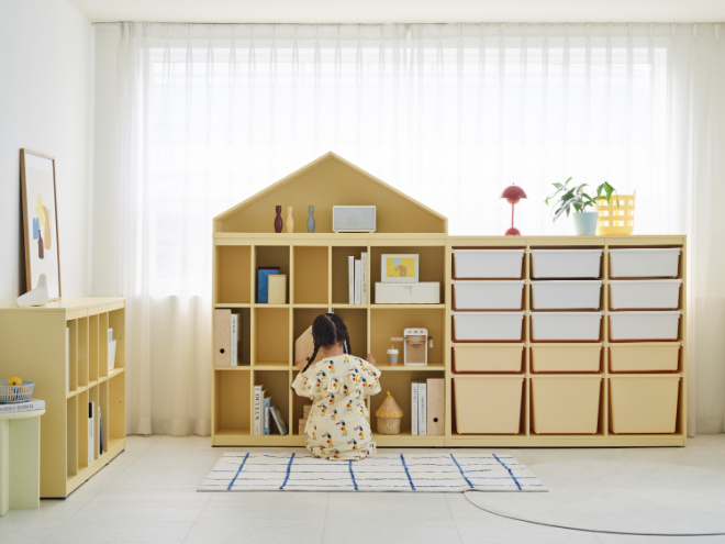 샘키즈 크림옐로우 수납장.(사진=한샘)