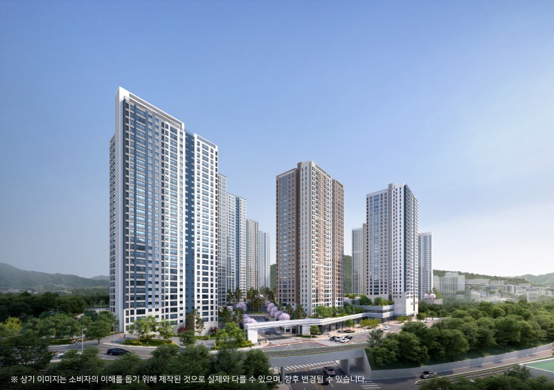 창원 메가시티 자이&위브 투시도.