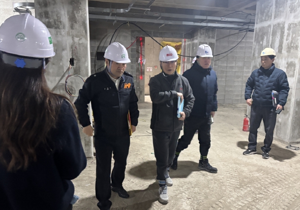 화순군·화순소방서 합동 건설현장 안전 점검 모습