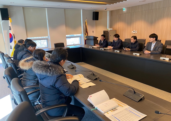 서울시와 한국전기공사협회 관계자들이 간담회를 하고 있다.(2025년 2월 6일)