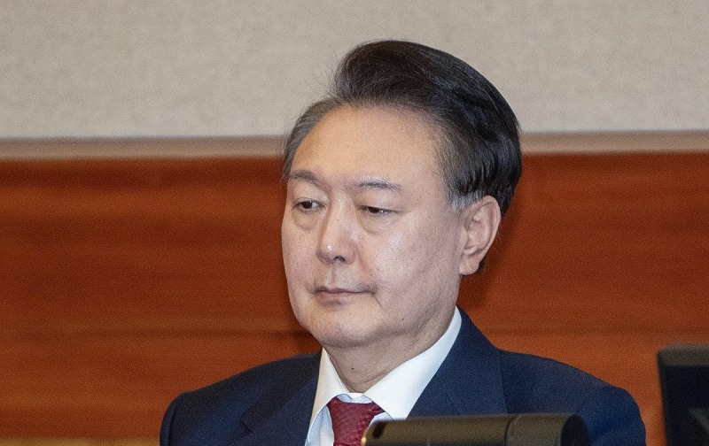 탄핵 심판 10차 변론에 참석한 윤석열 대통령(사진=연합뉴스)