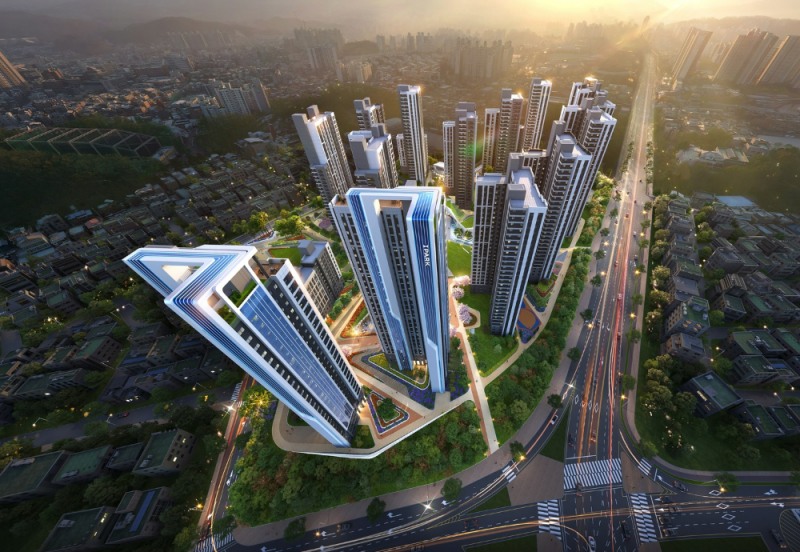 원주 단계주공아파트 재건축 조감도.(사진=HDC현대산업개발)