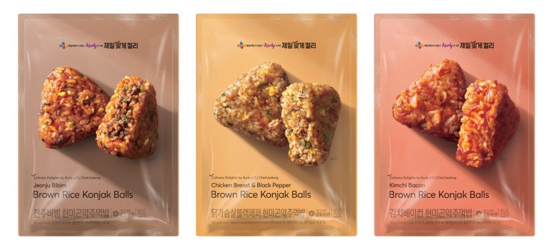 CJ제일제당-컬리 ‘제일맞게컬리 현미곤약 주먹밥’ 신제품 선보여
