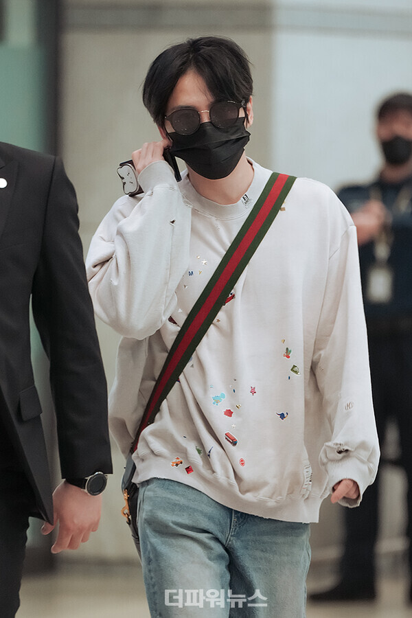 김재중,인천국제공항입국