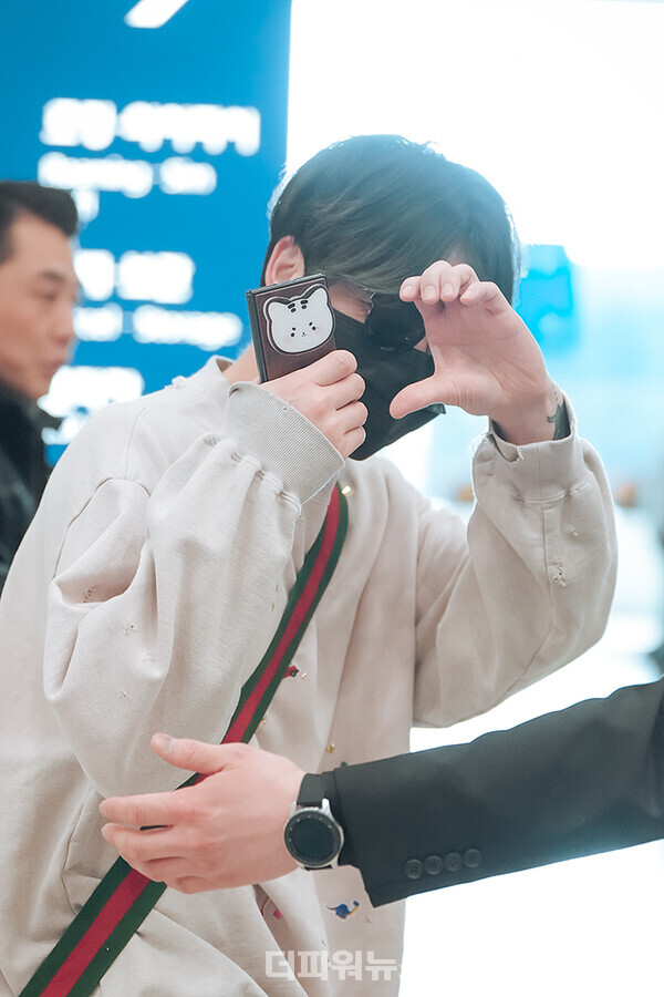 김재중,인천국제공항입국