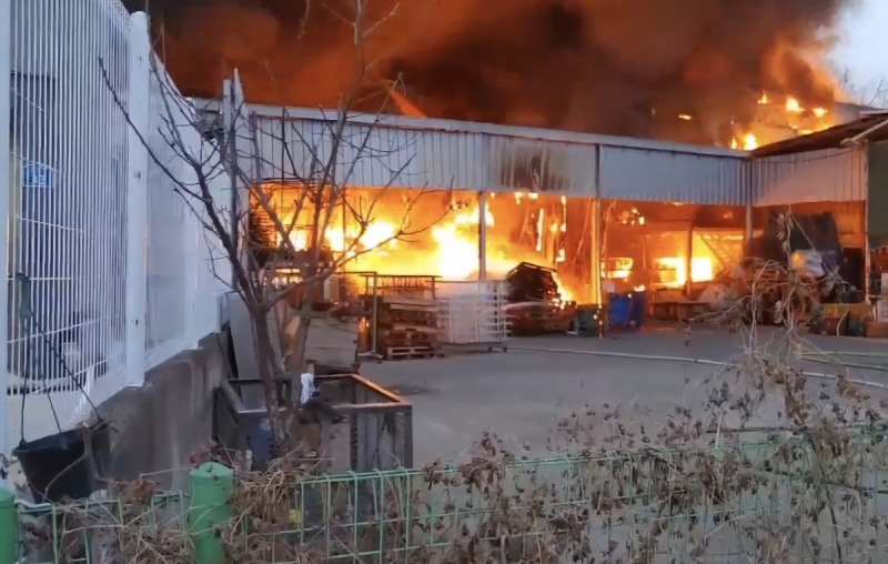 성주군 공장 화재(사진=연합뉴스)