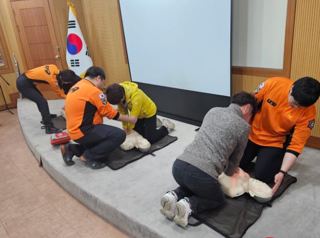 완주군 시설관리공단, 직원 심폐소생술 교육