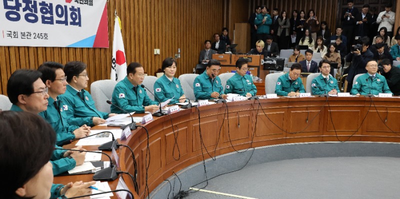산불피해대책마련 당정협의회에서 발언하는 권영세 비대위원장(사진=연합뉴스)