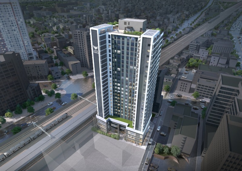 용산 남영역 롯데캐슬 헤리티지 조감도.