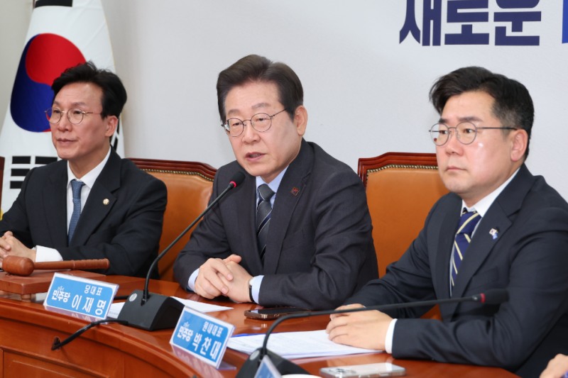 최고위에서 발언하는 이재명 대표(사진=연합뉴스)