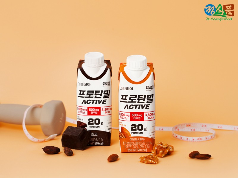 정식품, ‘그린비아 프로틴밀 액티브’ 2종 선보여