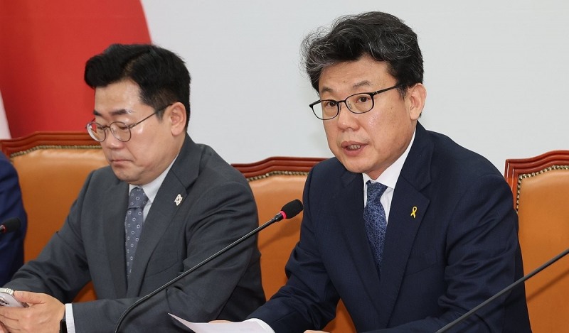 발언하는 진성준 정책위의장(사진=연합뉴스)