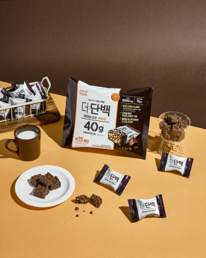 빙그레, 프로틴바 ‘더:단백 크런치바 초코 mini’ 선보여