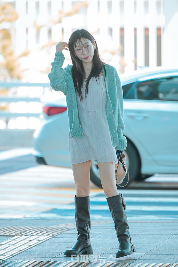 태연,인천국제공항출국