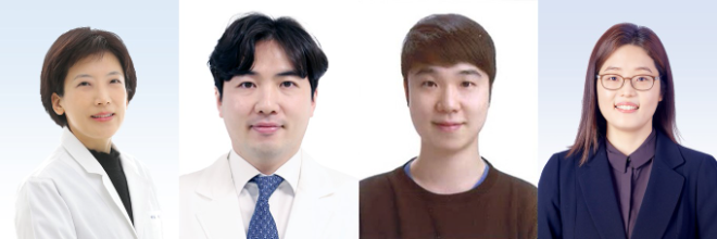 (왼쪽부터) 분당서울대병원 순환기내과 서정원, 권주성 교수, 안형범 전임의, 디지털헬스케어연구사업부 유수영 교수. 사진=분당서울대병원
