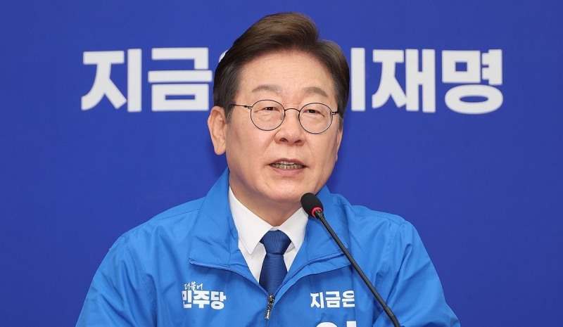 최고위에서 발언하는 이재명 대선 후보(사진=연합뉴스)