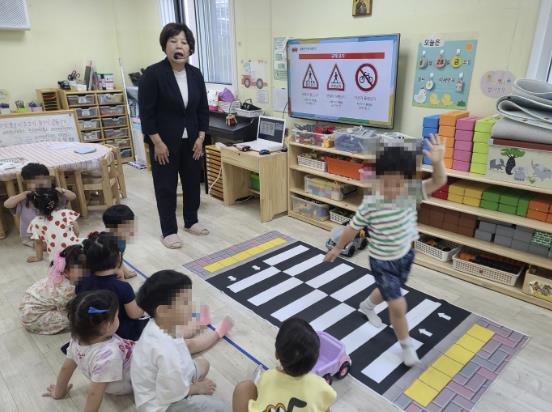2024년 실시한 어린이 대상 순회안전교육 모습