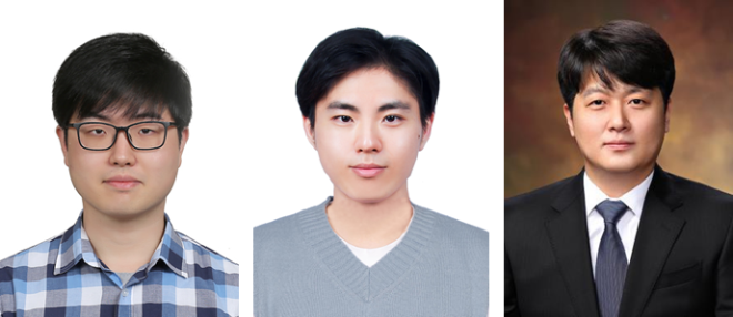 (왼쪽부터) 정세훈 박사과정생, 허지웅 박사과정생, 이상민 교수. 사진=중앙대