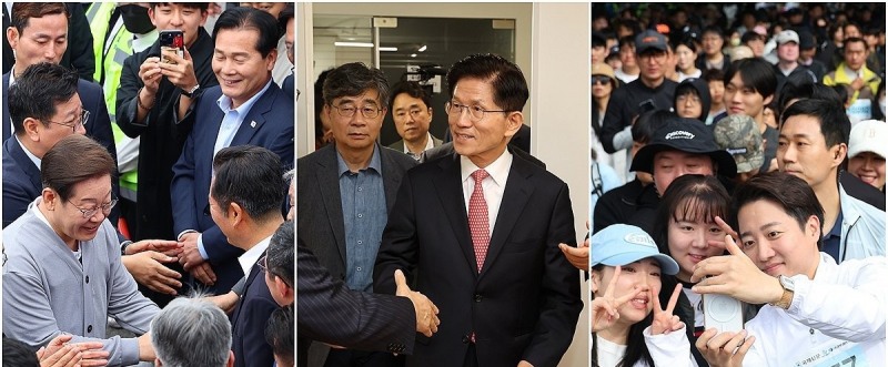 제21대 대선 공식 선거운동 시작에 나서는 대선 후보들(사진=연합뉴스)