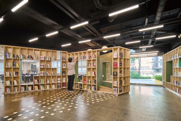 학교 교육공간 혁신 사업을 통해 새로 조성된 성암국제무역고등학교의 ‘다온’ 전경