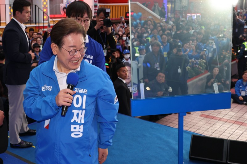 서울 표심 공략 나선 이재명 후보(사진=연합뉴스)
