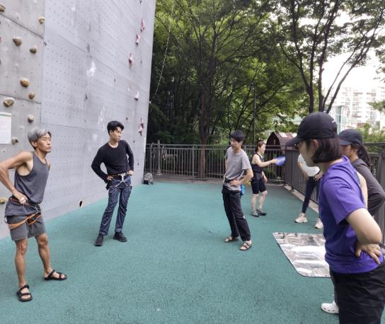 지난해 암벽등반 교실 운영 모습