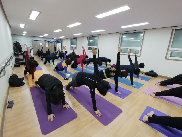요가교실 진행모습