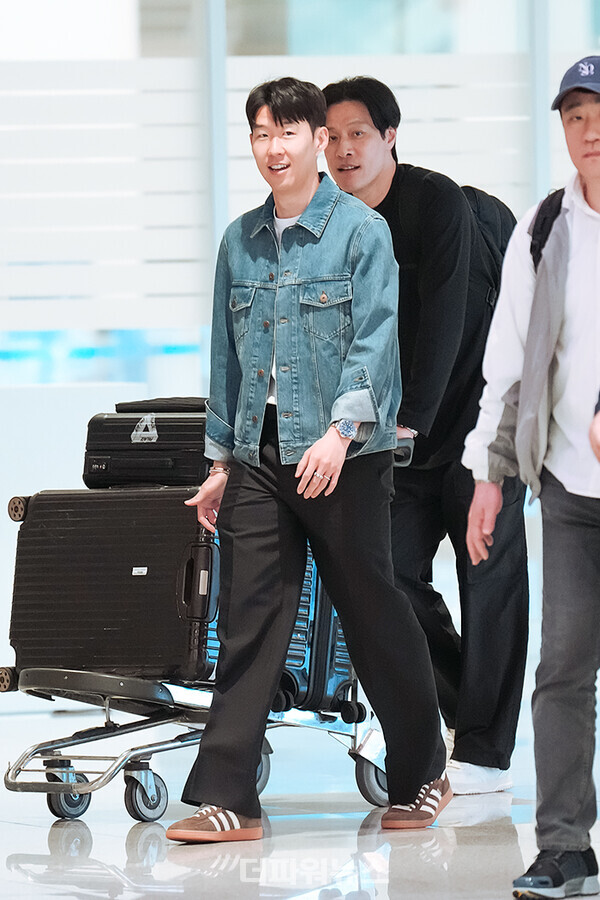 손흥민,인천국제공항입국